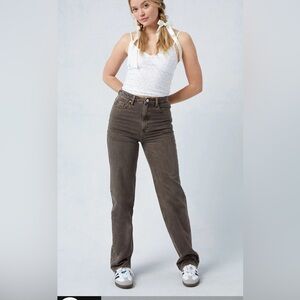 Womens PacSun Eco Brown '90s Boyfriend Jeans - Size 29